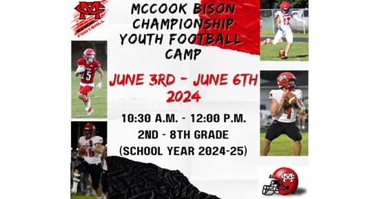McCook Bison Championship Youth Football Camp